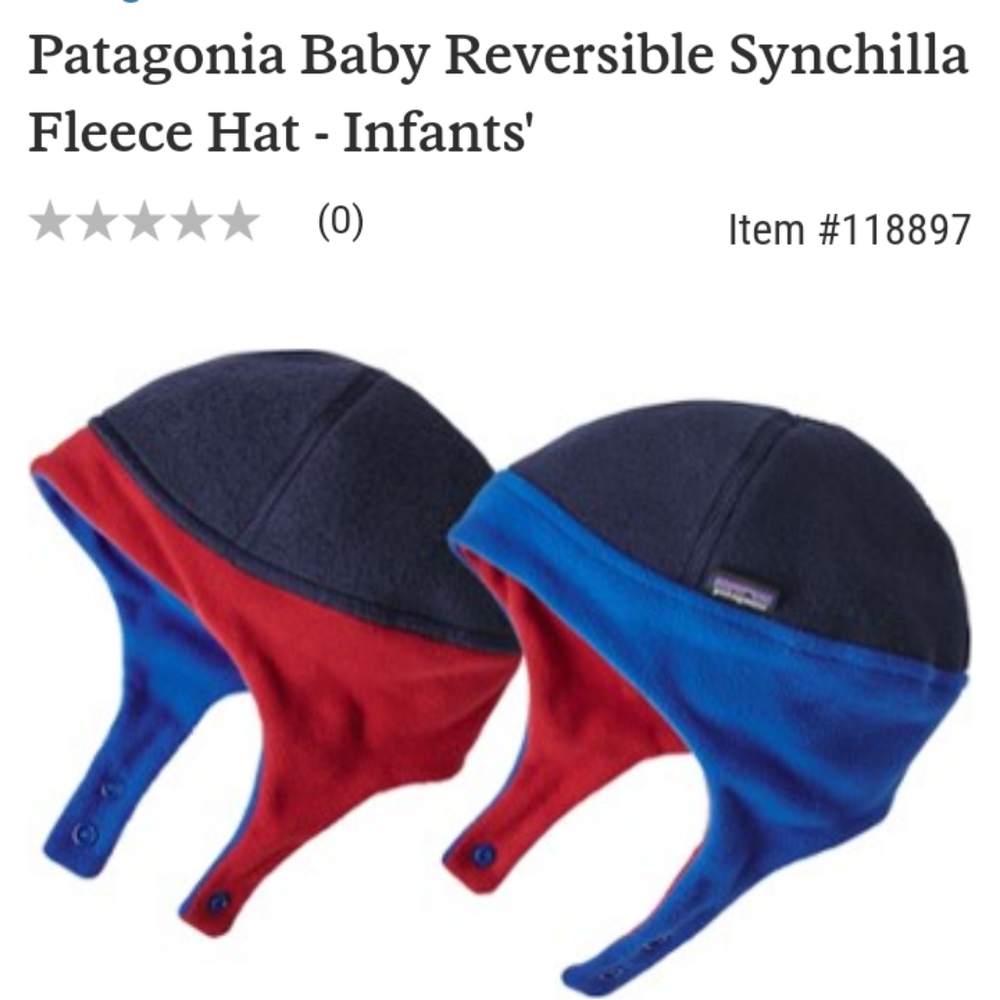 Patagonia Baby Synchilla Fleece Hat, 12-18M